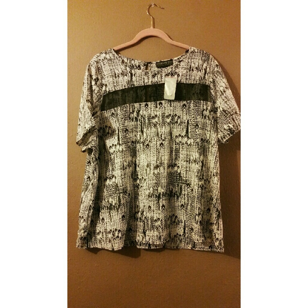 Mesh cutout shirt 3X